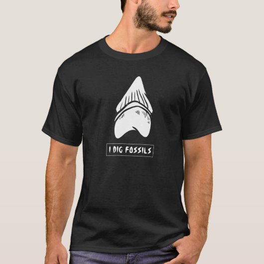 Jurassic Fossil Graven Wereld Ik Graaf Fossielen T-shirt (Voorkant)