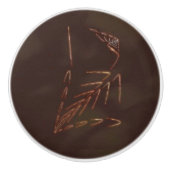 Jurassic Fossil Keramische Knop (Voorkant)