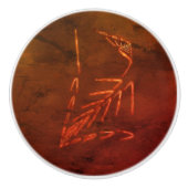 Jurassic Fossil Keramische Knop (Voorkant)