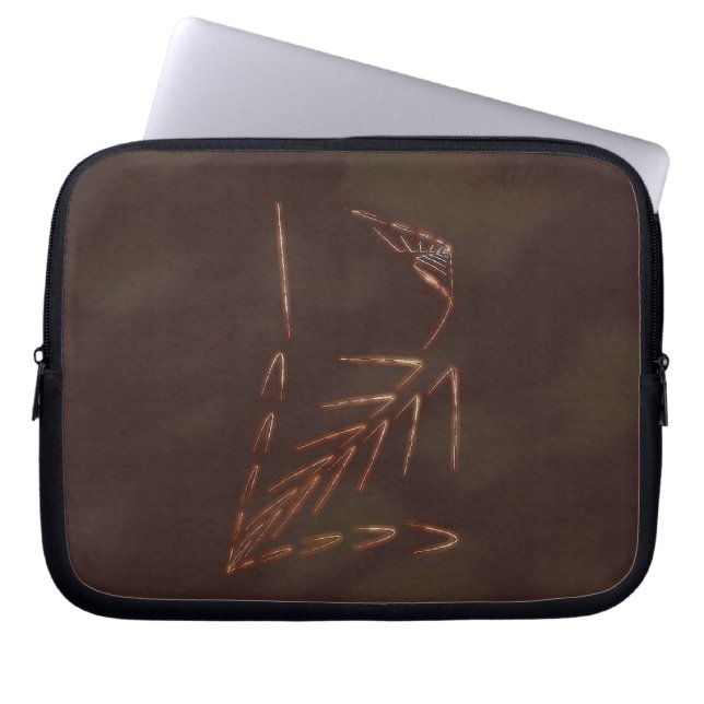 Jurassic Fossil Laptop Sleeve (Voorkant)