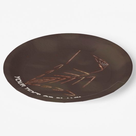 Jurassic Fossil Papieren Bordje (Gekanteld)