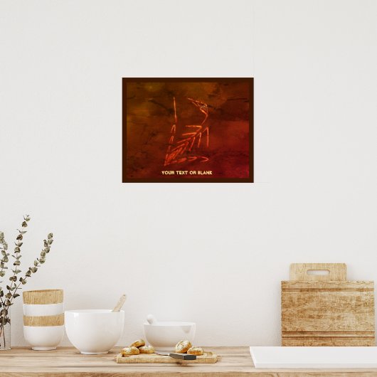Jurassic Fossil Poster (Keuken)