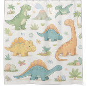 Jurassic Friends Douchegordijn (Voorkant)