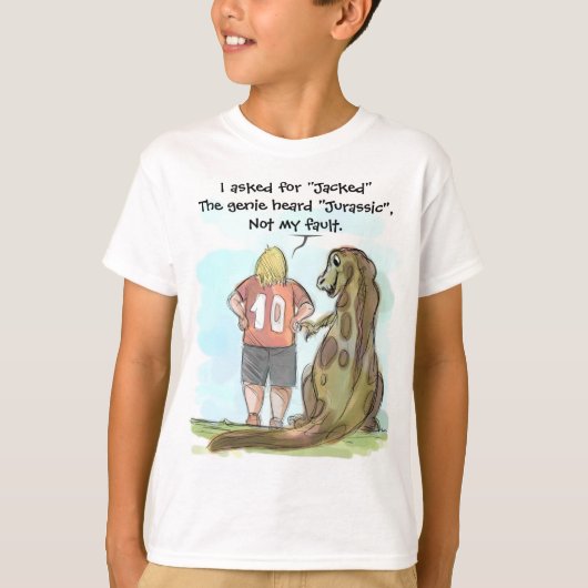 Jurassic Jacked Kind's humoristische T-shirt - 'No (Voorkant)