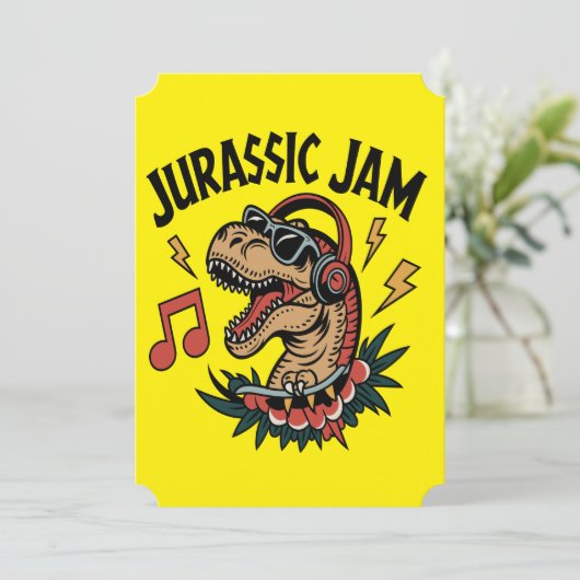 Jurassic Jam Kaart (Staand voorkant)
