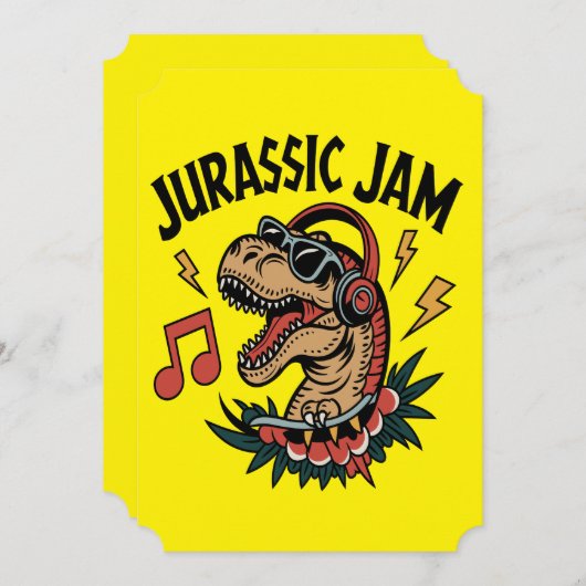 Jurassic Jam Kaart (Voorkant / Achterkant)