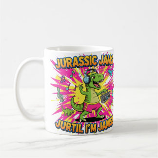 Jurassic Jams Dinosaur Cartoon Koffiemok