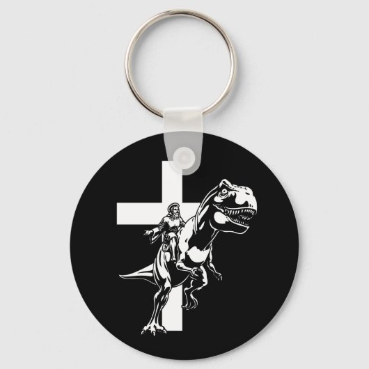 Jurassic Jesus Sleutelhanger (Voorkant)