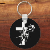 Jurassic Jesus Sleutelhanger (Voorkant)