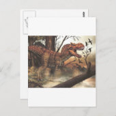 Jurassic Journey: dinosaurus in zijn natuurlijke h Briefkaart (Voorkant / Achterkant)