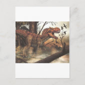 Jurassic Journey: dinosaurus in zijn natuurlijke h Briefkaart (Voorkant)