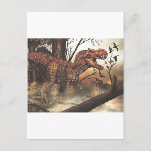 Jurassic Journey: dinosaurus in zijn natuurlijke h Briefkaart (Voorkant)