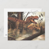 Jurassic Journey: dinosaurus in zijn natuurlijke h Briefkaart (Voorkant / Achterkant)