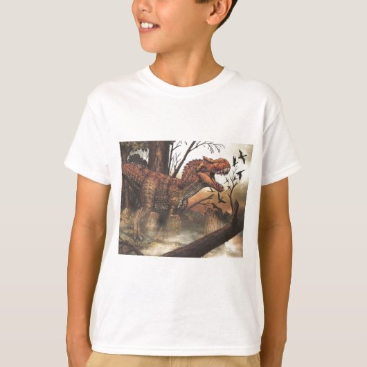 Jurassic Journey: dinosaurus in zijn natuurlijke h T-shirt (Voorkant)