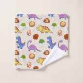 Jurassic Joy Dinosaurs Bath Towel Set Bad Handdoek (Wasdoekje)