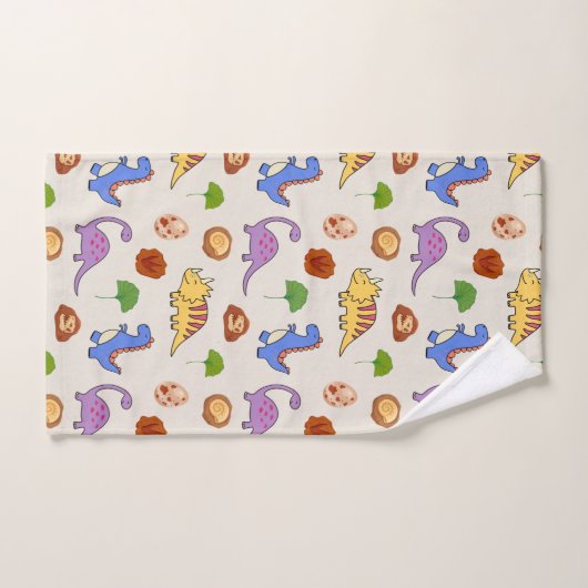 Jurassic Joy Dinosaurs Bath Towel Set Bad Handdoek (Handdoek)
