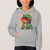 Jurassic Joy: Kinderen Dinosaur Design Hoodie (Voorkant)