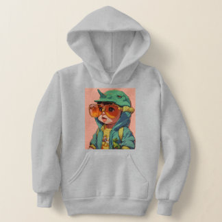 Jurassic Joy: Kinderen Dinosaur Design Hoodie