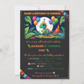 Jurassic Jungle Uitnodiging – Bewerkbaar (Voorkant)