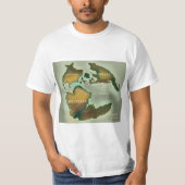 Jurassic Map Vintage poster. T-shirt (Voorkant)