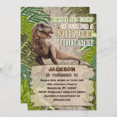 Jurassic Park Dinosaur Birthday Kaart (Voorkant / Achterkant)