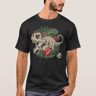 Jurassic Park Tropische Fossils voor en achter T-shirt