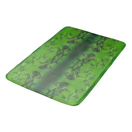 Jurassic Pliosaur Bath Mat (Gekanteld)