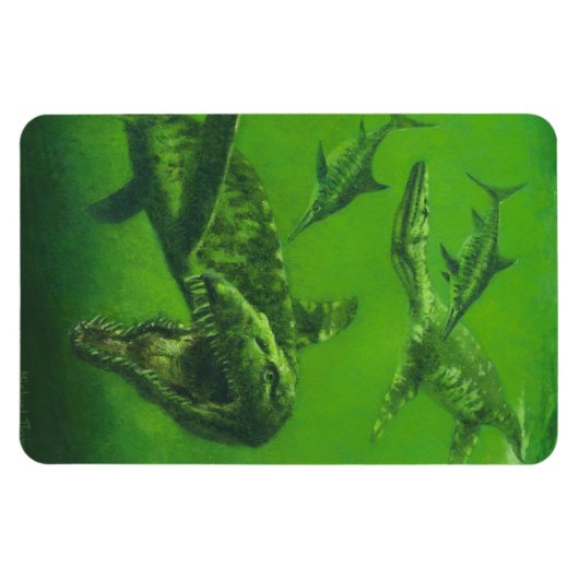 Jurassic Pliosaur Flexible Fridge Magnet Magneet (Horizontaal)