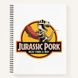 Jurassic Pork – Kultiges Notizbuch für Grillfans Notitieboek