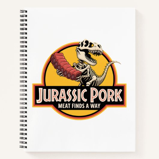 Jurassic Pork – Kultiges Notizbuch für Grillfans Notitieboek (Voorkant)