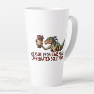 Jurassic problemen hebben cafeïnehoudende oplossin latte mok