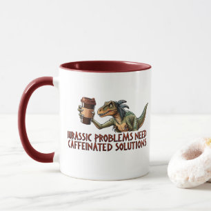 Jurassic problemen hebben cafeïnehoudende oplossin mok