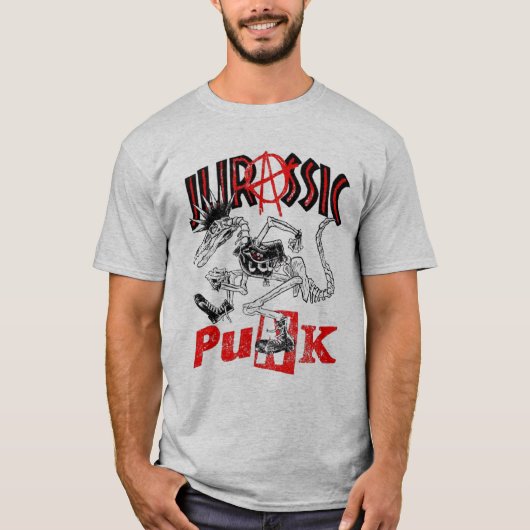 Jurassic Punk Geek T-shirt (Voorkant)