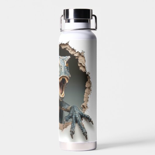 Jurassic Raptor Dinosaur Velociraptor Waterfles (Achterkant)