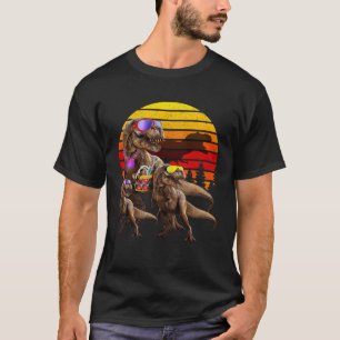 Jurassic Rex Familie Retro Wereld Dinosaurus T-shirt