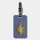 Jurassic Stegosaurus-dinosaurus Bagagelabel (Voorkant verticaal)