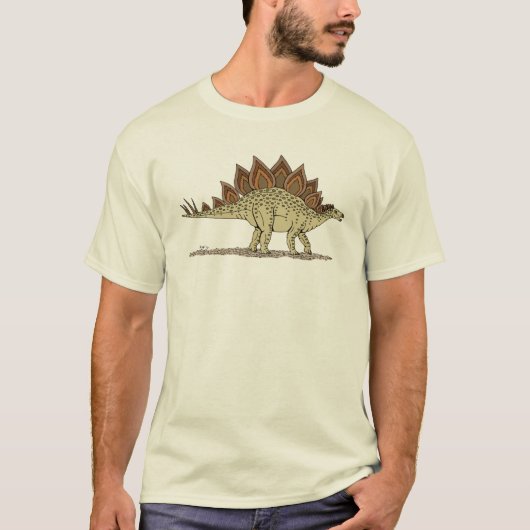 Jurassic Stegosaurus-dinosaurus T-shirt (Voorkant)