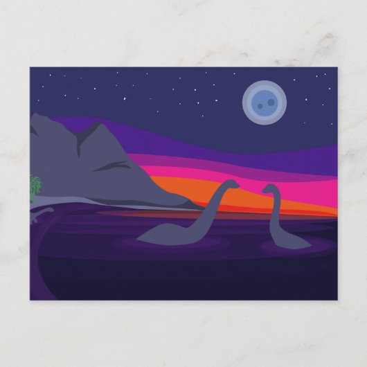 Jurassic Sunset Briefkaart (Voorkant)