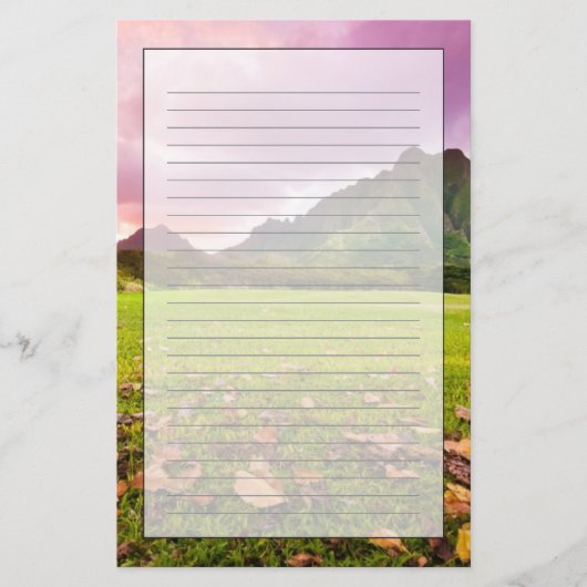 Jurassic Sunset Briefpapier (Voorkant)