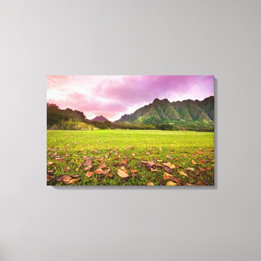 Jurassic Sunset Canvas Afdruk (Voorkant)