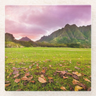 Jurassic Sunset Glazen Onderzetter