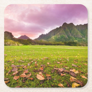 Jurassic Sunset Kartonnen Onderzetters