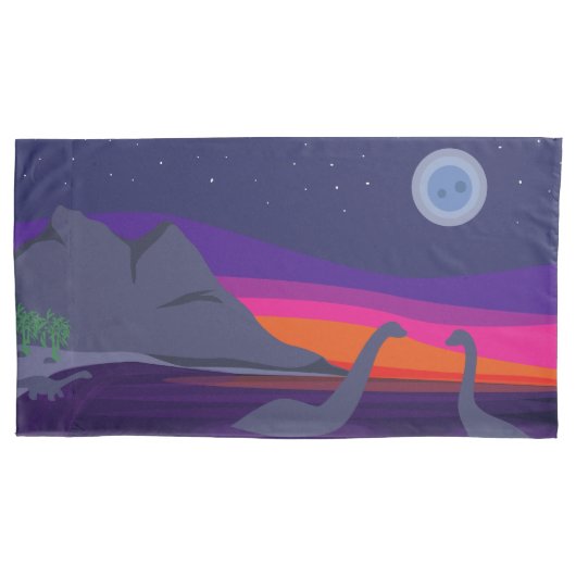 Jurassic Sunset Kussensloop (Voorkant)