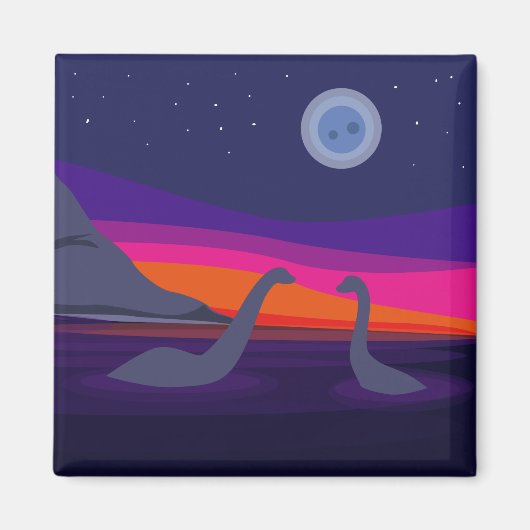 Jurassic Sunset Magneet (Voorkant)