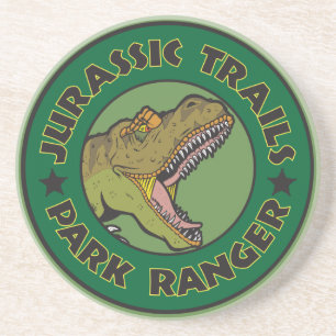 Jurassic Trails Park Ranger Sandstone Onderzetter