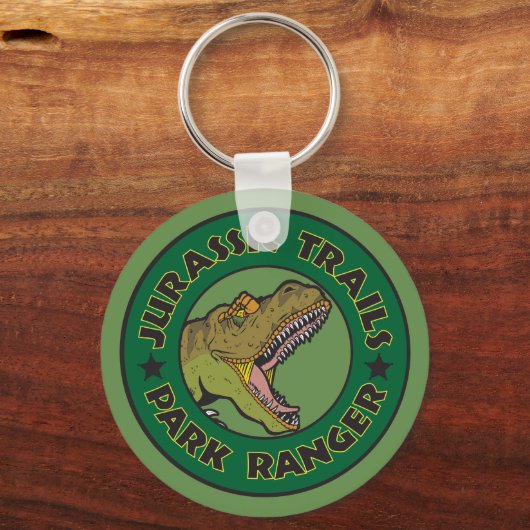 Jurassic Trails Park Ranger Sleutelhanger (Voorkant)