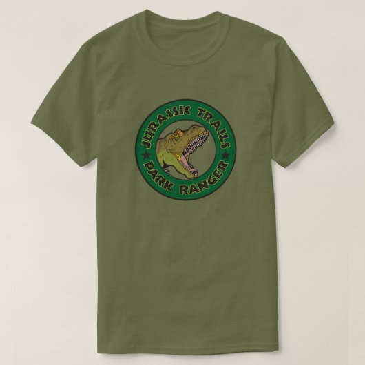 Jurassic Trails Park Ranger T-Shirt (Design voorkant)