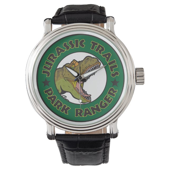 Jurassic Trails Park Ranger Wristwatch Horloge (Voorkant)