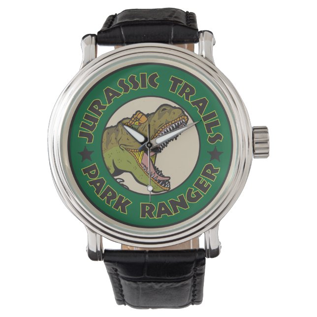 Jurassic Trails Park Ranger Wristwatch Horloge (Voorkant)