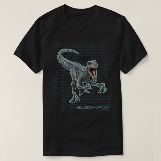 jurassic velociraptor t-shirt (Design voorkant)